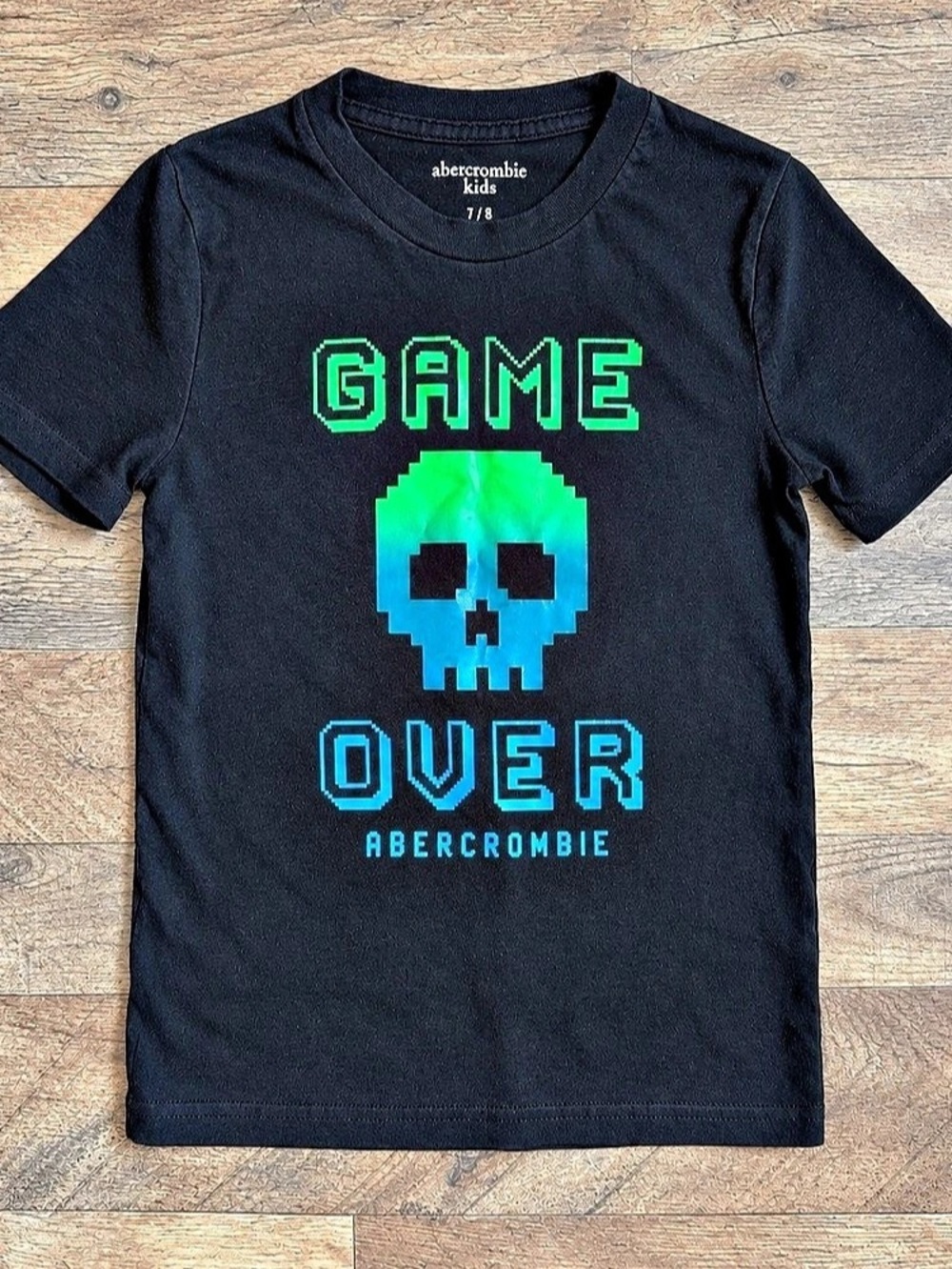 Abercrombie Kids Graphic Game Over Tee Girls Size 7/8